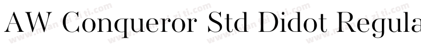 AW Conqueror Std Didot Regular字体转换